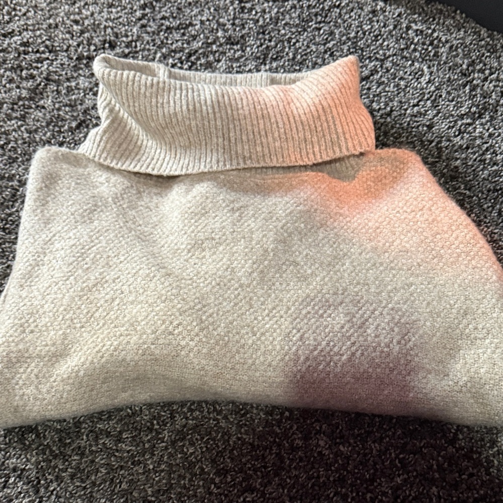 Elegant Cream Turtleneck Sweater